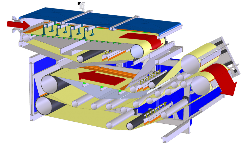 Cross-sectional view of the N-PD XL belt filter press